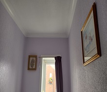 Domestic decorating work in a residential property